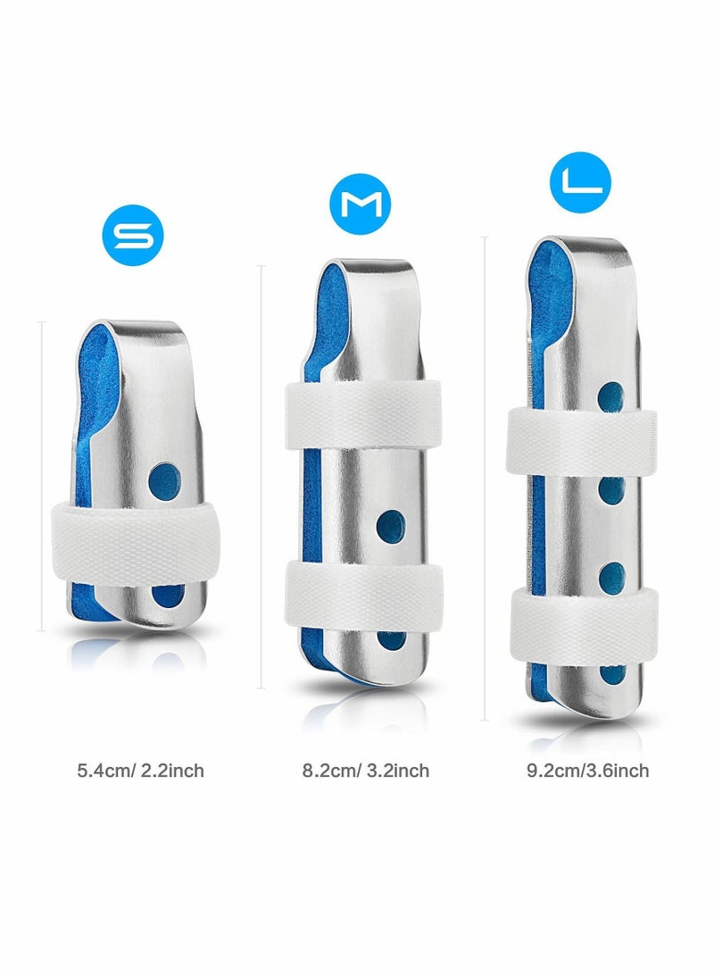 NIBEMINENT Finger Splint, 3 Size Aluminum Splints, Metal Support - Image 5