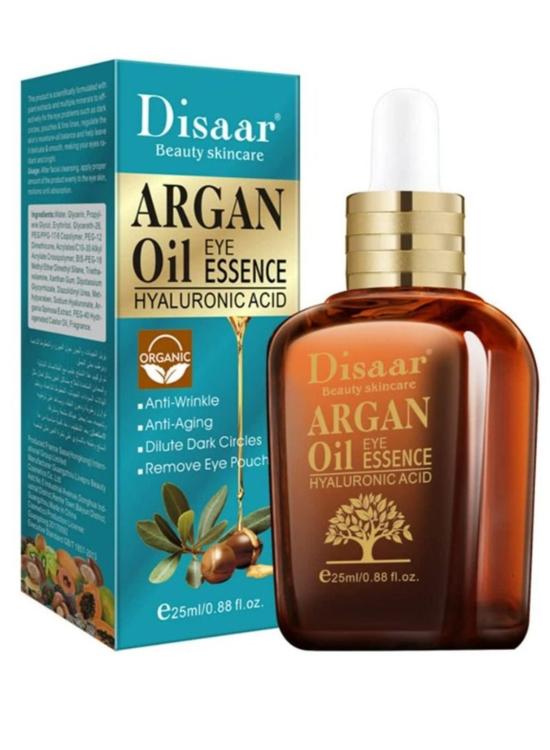 Disaar Argan Oil Eye Essence Hyaluronic Acid Anti-Wrinkle Anti-Aging Remove Eyes Pouch 25 ml - Image 1