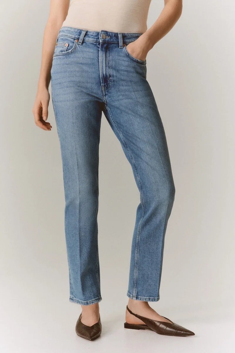 H&M Slim Straight High Ankle Jeans