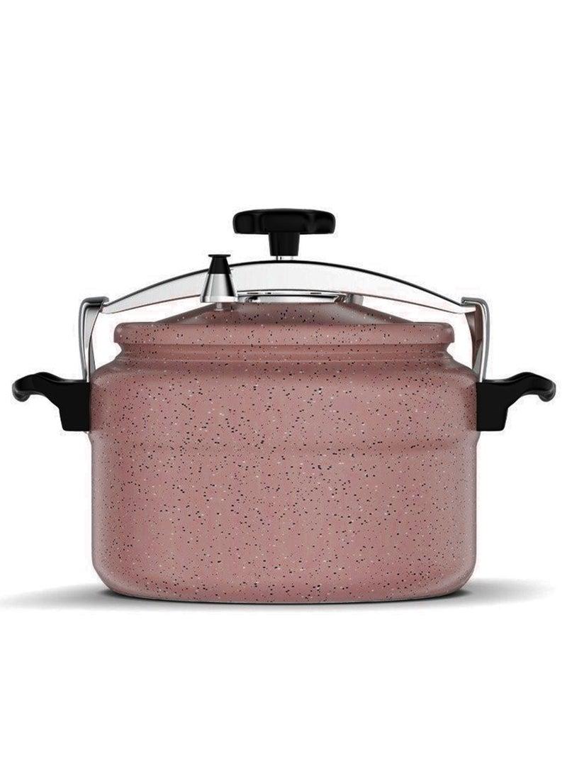 ال سي Different Sizesلترات طنجرة قدر ضغط جرانيت عالية الأمان من الالمنيوم متوفر بسعة 3 لتر/5 لتر/7 لتر/9 لتر/11 لتر/15 لتر وردي غامق (بني) - Image 1