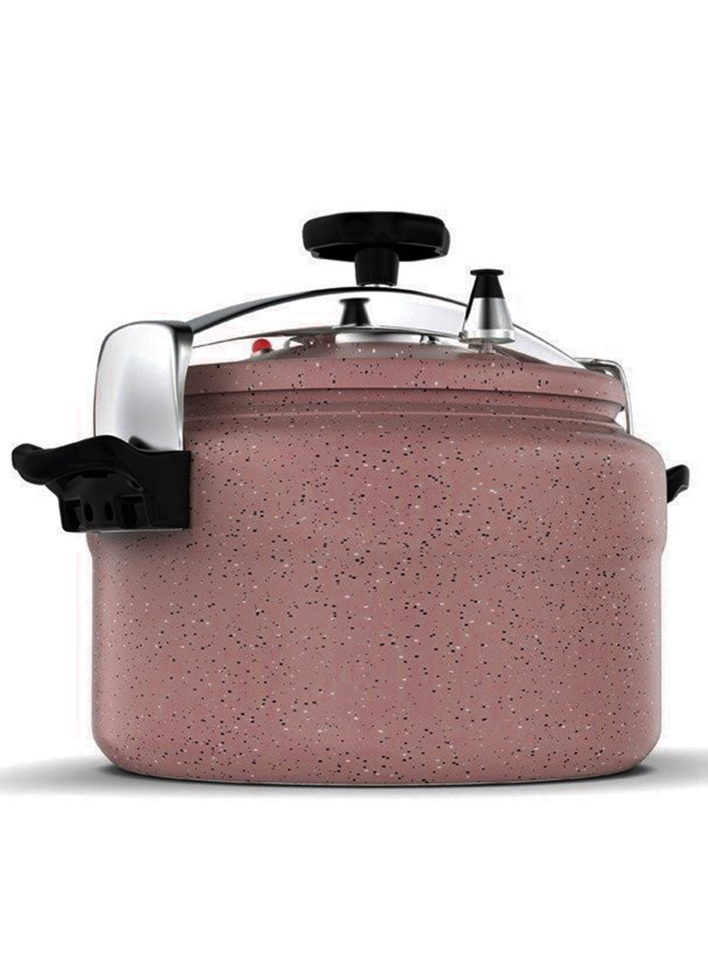 ال سي Different Sizesلترات طنجرة قدر ضغط جرانيت عالية الأمان من الالمنيوم متوفر بسعة 3 لتر/5 لتر/7 لتر/9 لتر/11 لتر/15 لتر وردي غامق (بني) - Image 3
