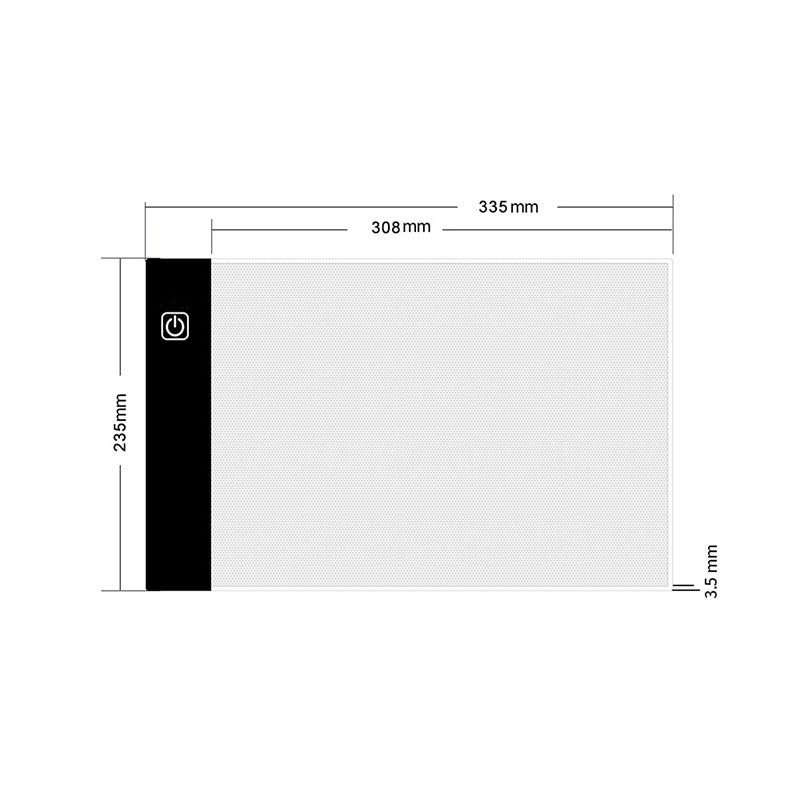 Spot A3A4 Copy Table Calligraphy Copy Table Luminous Plate Led Copy Table Manufacturers Hand Copy Newspaper Animation Transparent Plate - Image 1