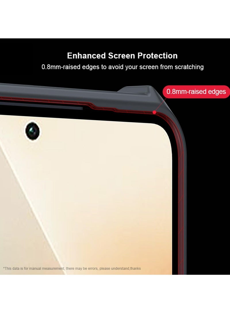 TEAM LUXURY Xiaomi Redmi Note 13 Pro 4G Case Cover, Ultra-Thin Lightweight Cover Soft TPU Bumper + Acrylic Clear Back Mobile Phone Case Cover  - Image 5