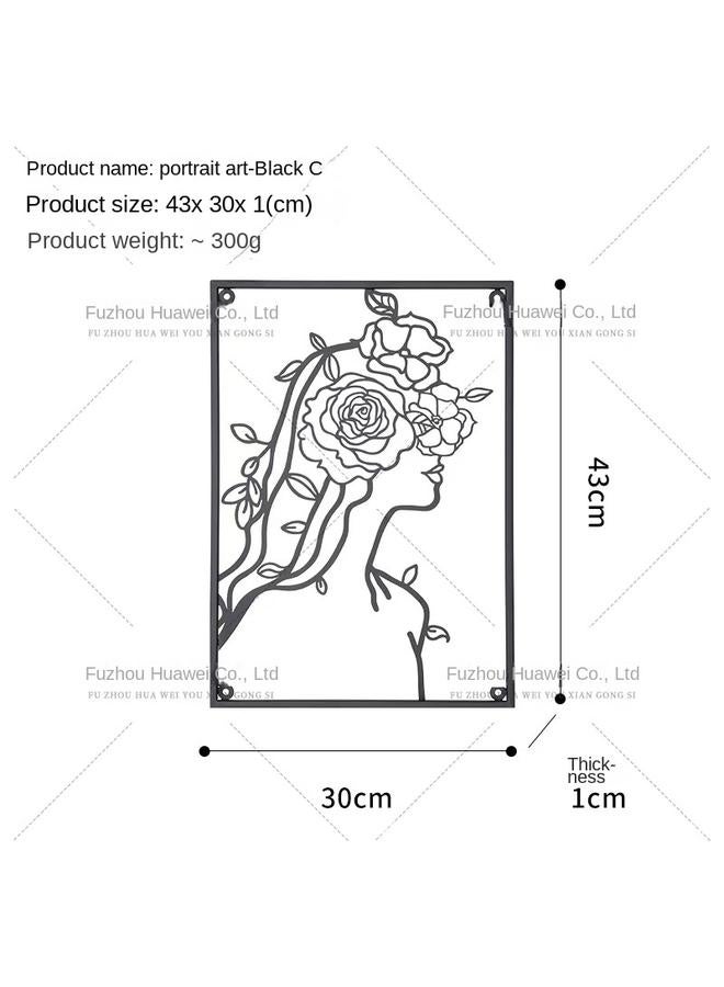 الأزرق جي دبليو حراش حديث بسيط ثلاثي الأبعاد على الحائط - Image 1