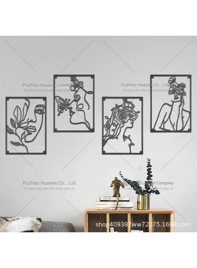 الأزرق جي دبليو حراش حديث بسيط ثلاثي الأبعاد على الحائط - Image 2