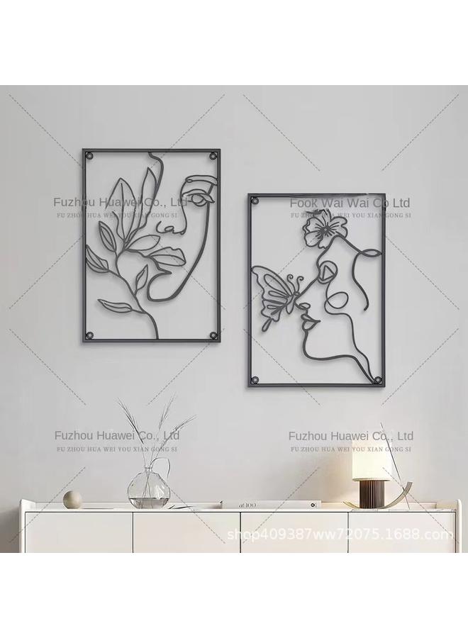 الأزرق جي دبليو حراش حديث بسيط ثلاثي الأبعاد على الحائط - Image 5