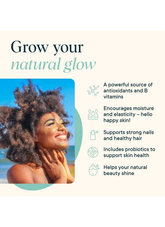 Ora Organic Hair Skin And Nails Support Beyoutiful Beauty Supplement With B Vitamins And Biotin For Healthy Hair Niacin For Skin Health 60 Vegan Capsules  - Image 3