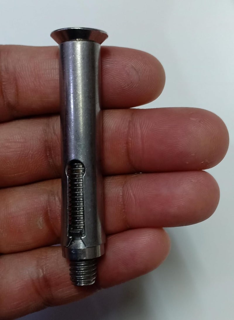 TheMujtaba Stainless Steel Anchor Fastener Rust Proof 8mm Bolt, 75mm Length (8x75) Allen Head rust proof (Pack of 10) Pcs - Image 5