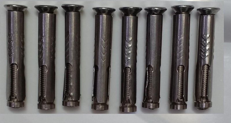 TheMujtaba Stainless Steel Anchor Fastener Rust Proof 8mm Bolt, 75mm Length (8x75) Allen Head rust proof (Pack of 10) Pcs - Image 1