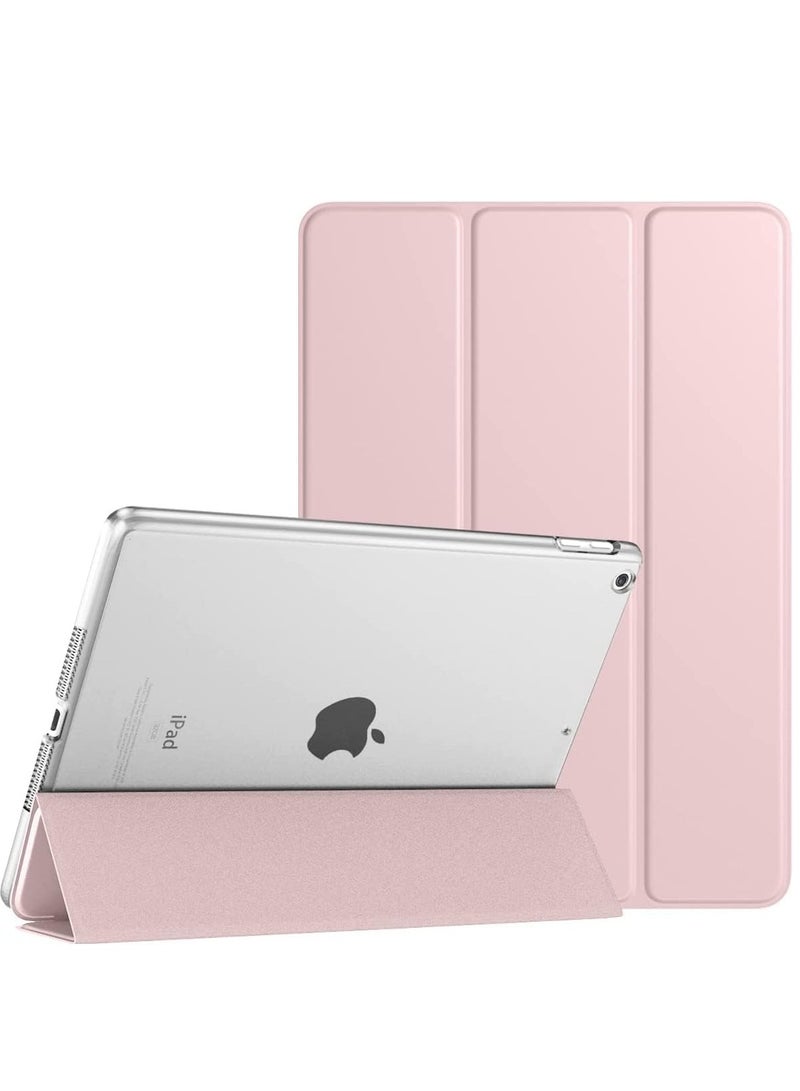 ELTRAZONE iPad 10.2 Case - Slim Translucent Hard PC Protective Smart Cover with Stand for iPad 9th Generation (2021), 8th Generation (2020), and 7th Generation (2019) - Light Pink - Image 1