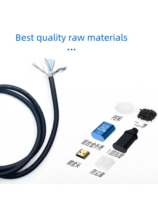 Generic - Hdmi Line 2.0 Version 4K60hz TV Set-top Box Monitor Computer Projection HD Video Cable-Color:HDMI2.0 (color Boxed)-Length:5 M - Image 1