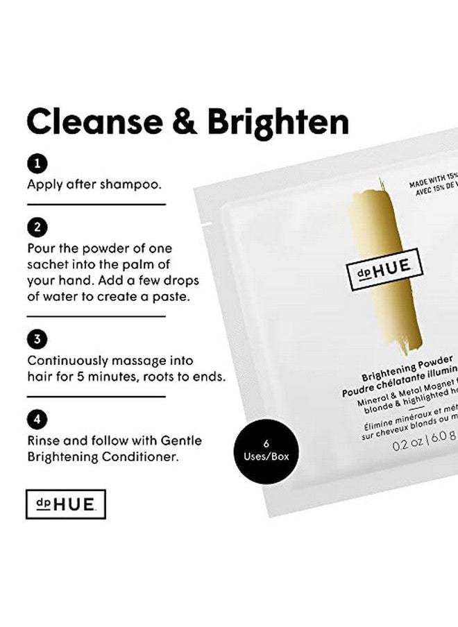 dpHUE Brightening Powder 6 Uses Boosts Brightness & Shine Of Blonde Or Highlighted Hair Removes Minerals Metals Chlorine & Impurities Colorsafe Formula Cruelty Free  - Image 5