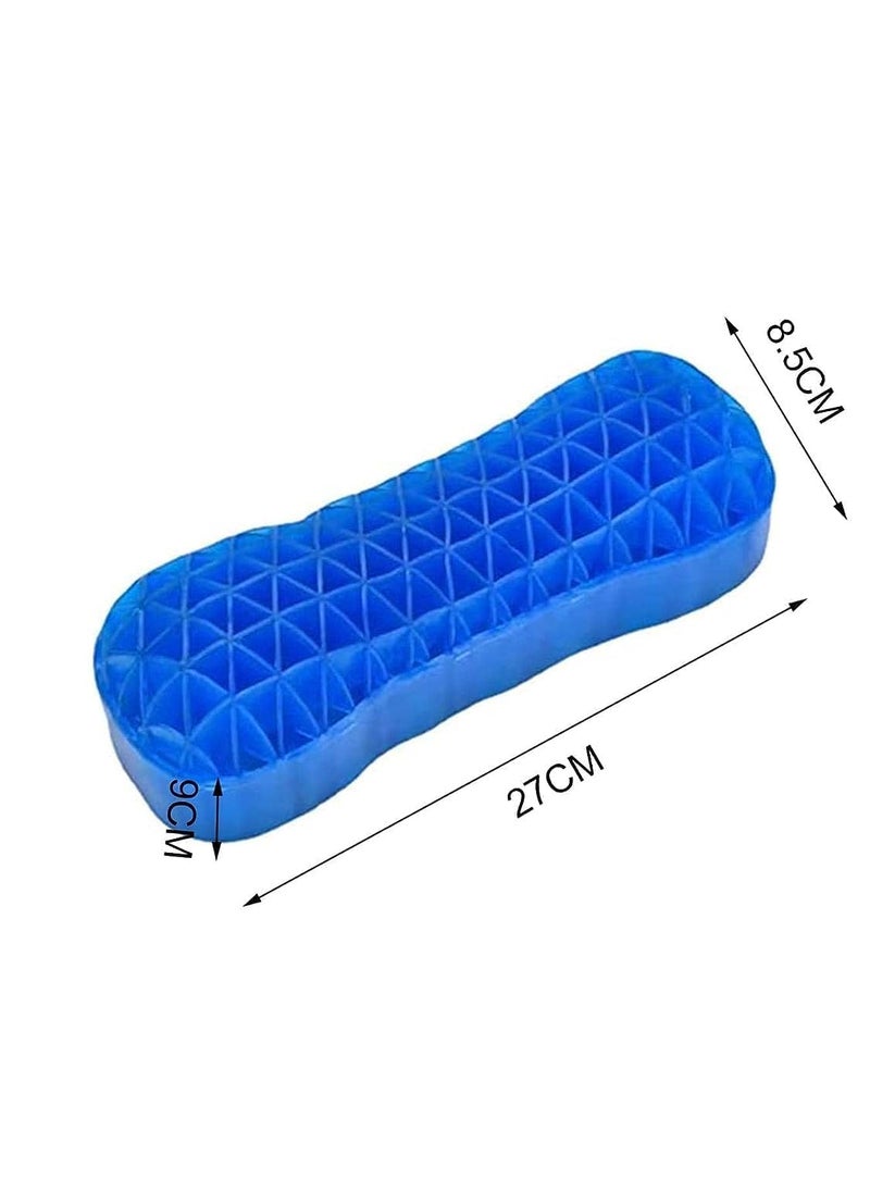 ISTARA ISTARA Silicone Stretch Cushion Pillow Gel Massage Neck Pillow Double Triangle Mesh Structure WaistNeckShoulder Pressure Relief Pillow  - Image 2