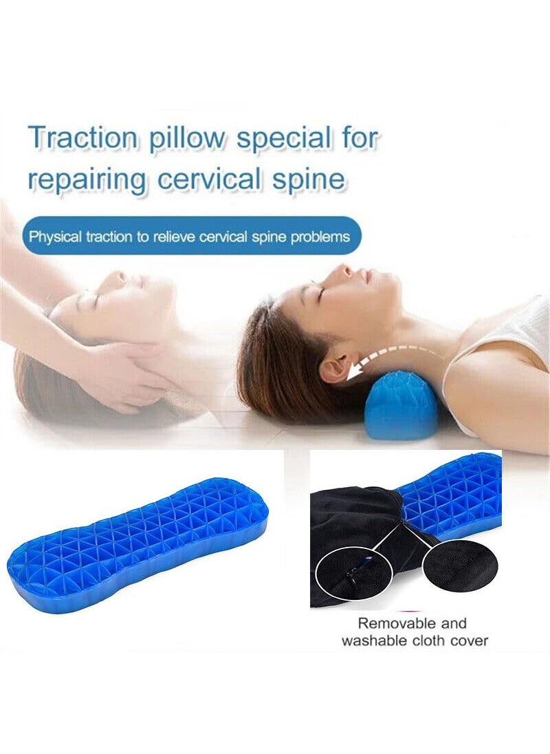 ISTARA ISTARA Silicone Stretch Cushion Pillow Gel Massage Neck Pillow Double Triangle Mesh Structure WaistNeckShoulder Pressure Relief Pillow  - Image 5