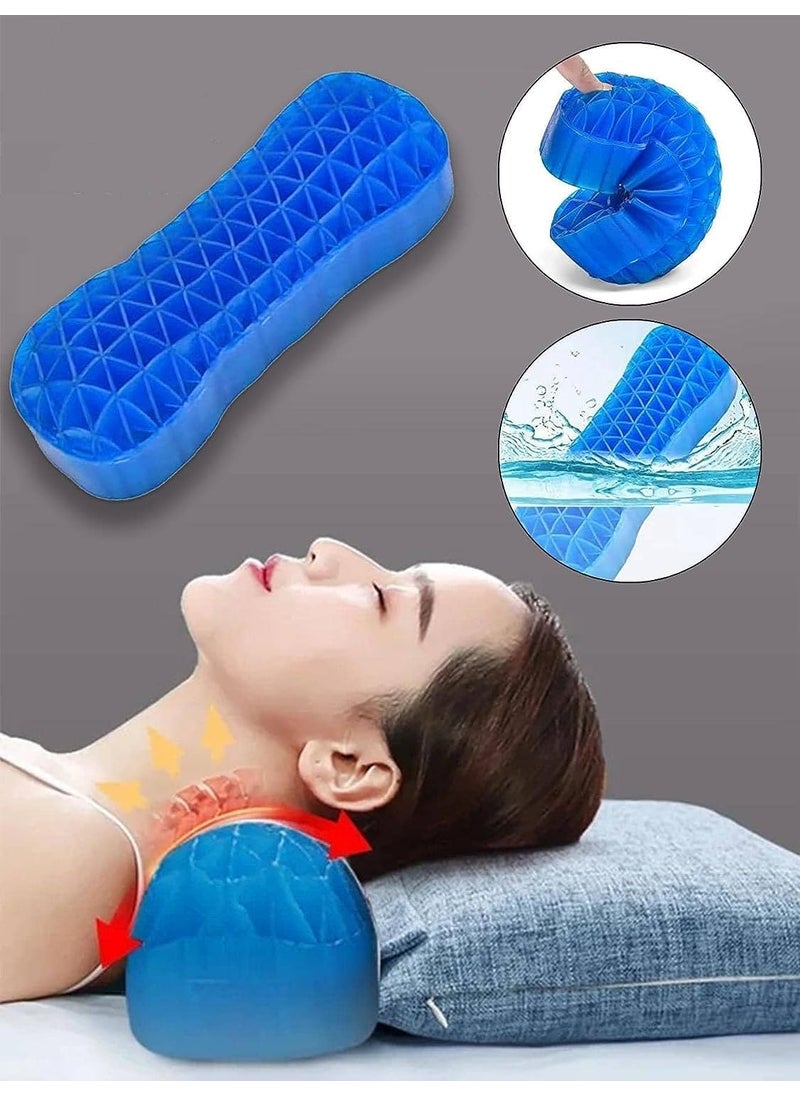 ISTARA ISTARA Silicone Stretch Cushion Pillow Gel Massage Neck Pillow Double Triangle Mesh Structure WaistNeckShoulder Pressure Relief Pillow  - Image 3