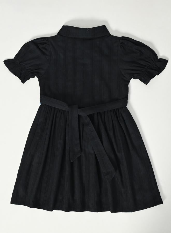 BELLA MODA Embroidered Cotton Dress - Image 3