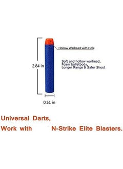 Home Buy HOME BUY Kid Soft Foam Suction Bullets Darts For Toys Guns -Sticky Safe Bullets Compatible With N-Strike And Blaze Storm Blaster Guns (Pack Of 20 Bullets), Blue  - Image 3