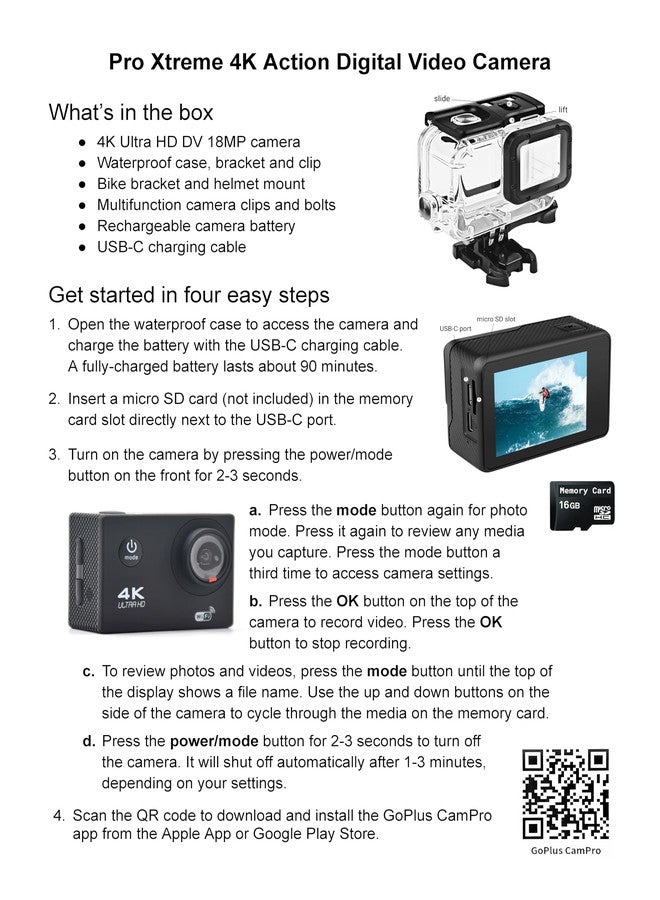 FREEZE2TRIM Pro Xtreme 4K Action Camera - Ultra HD Waterproof Camera Video Camera with Wi-Fi, 170° Wide Angle Lens, Image Stabilization, Multiple Mounting Options - Perfect Underwater Camera Snorkeling - Image 4