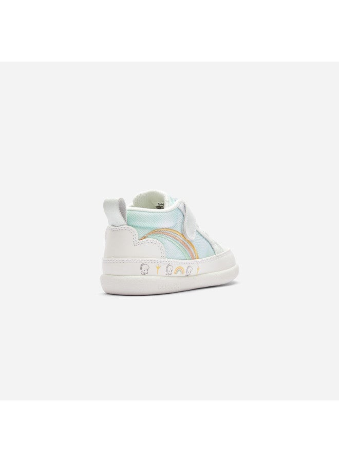 Balabala Baby Walking Shoes, Infant & Toddler Girls' Shoes, Embroidered Non-slip School White Sneakers For Spring/autumn, Versatile Style - Image 5