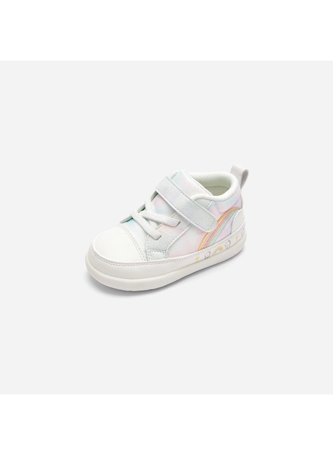 Balabala Baby Walking Shoes, Infant & Toddler Girls' Shoes, Embroidered Non-slip School White Sneakers For Spring/autumn, Versatile Style - Image 2