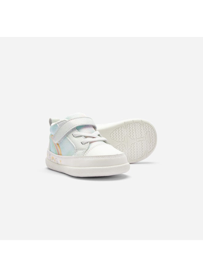 Balabala Baby Walking Shoes, Infant & Toddler Girls' Shoes, Embroidered Non-slip School White Sneakers For Spring/autumn, Versatile Style - Image 3