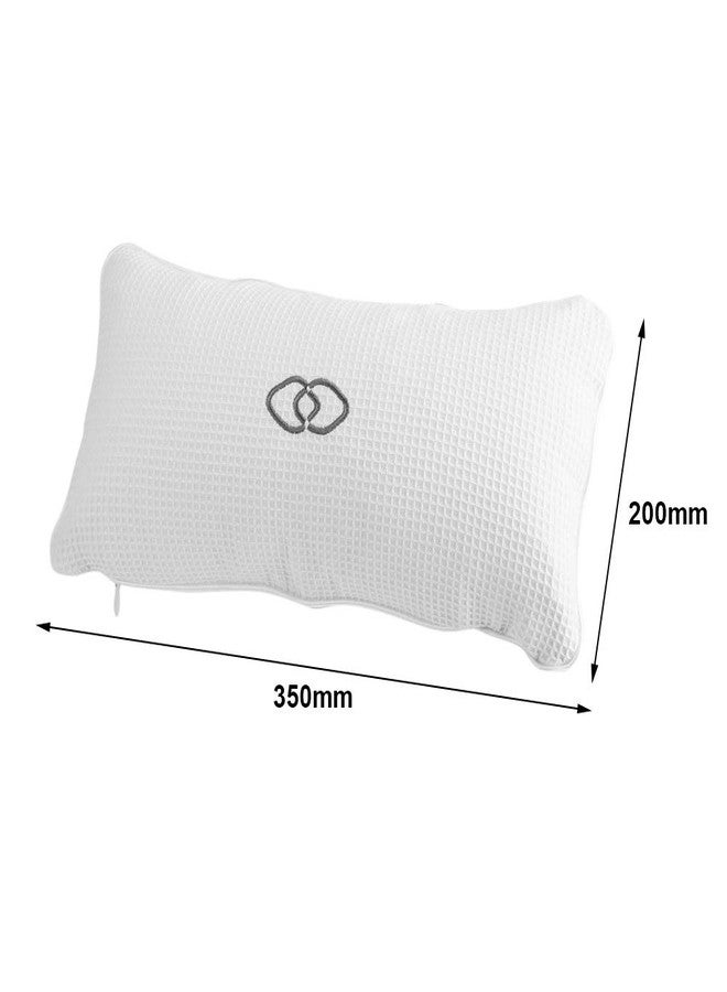 Nikou Bathtub Spa Pillow - Bath Cushion Bath Pillows White - Spa Pillow with Suction Cups,Supports Neck and Shoulders,for Hot Tub Home Spa Jacuzzi Bathtub Head Rest, Comfortable & Soft - Image 4