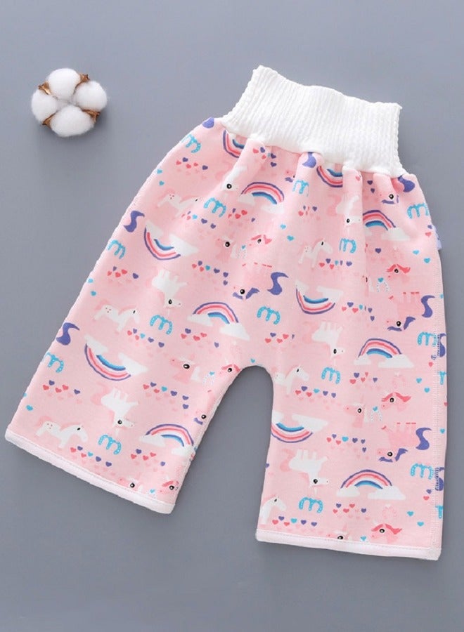 2 piece toddler training waterproof diaper pants baby girl - Multicolour  - Image 2