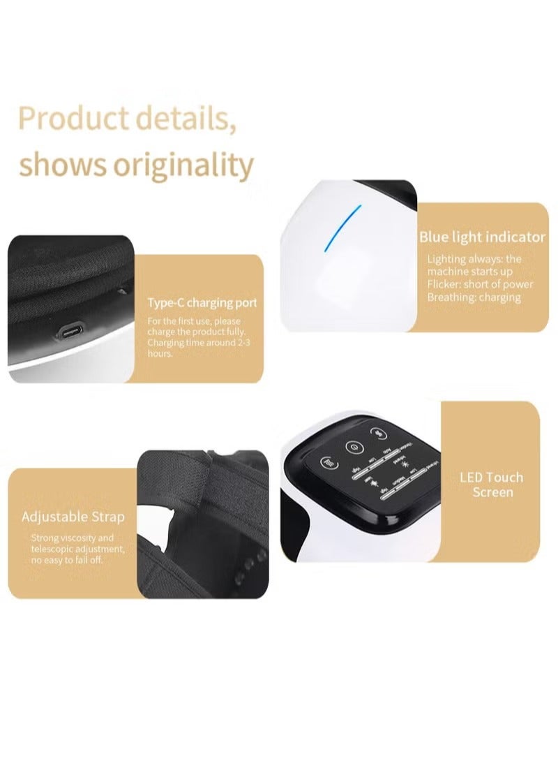Arabest Arabest Knee Massager, Infrared Heated Vibration Physiotherapy Arthritis Massager, Kneading and Joint Warmer Rechargeable LED Display - Image 2