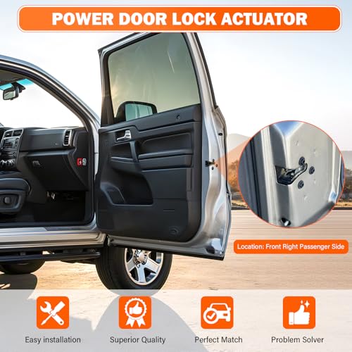 Yikesai Door Lock Latch Actuator - Front Right Passenger Side - Compatible with 2001-2006 Cadillac Escalade Chevy Avalanche, Silverado, Suburban, Tahoe GMC Sierra, Yukon - Replaces 931-319, 15110644, 1505368 - Image 3