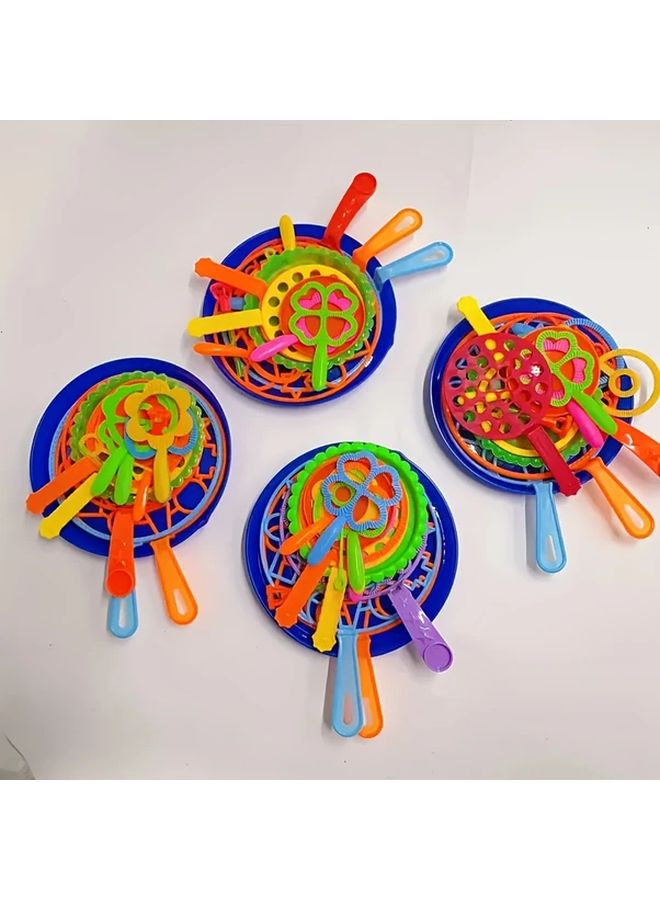 1 Set Bubble Tool Kit With Tray 15 Pcs Summer Outdoor Party Blowing Wand Toys - Image 5