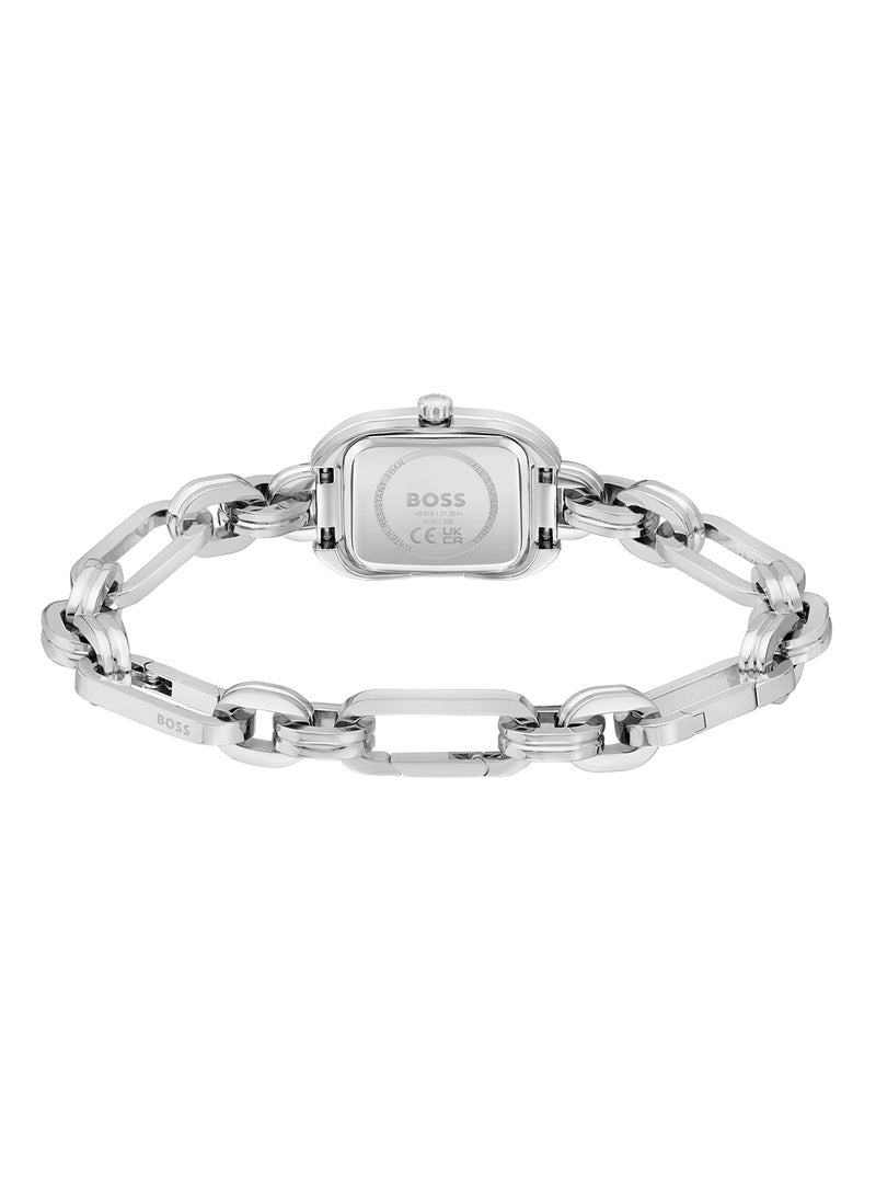 HUGO BOSS - Women's Analog Rectangle Shape Stainless Steel Wrist Watch 1502656 - 19 Mm - Image 1