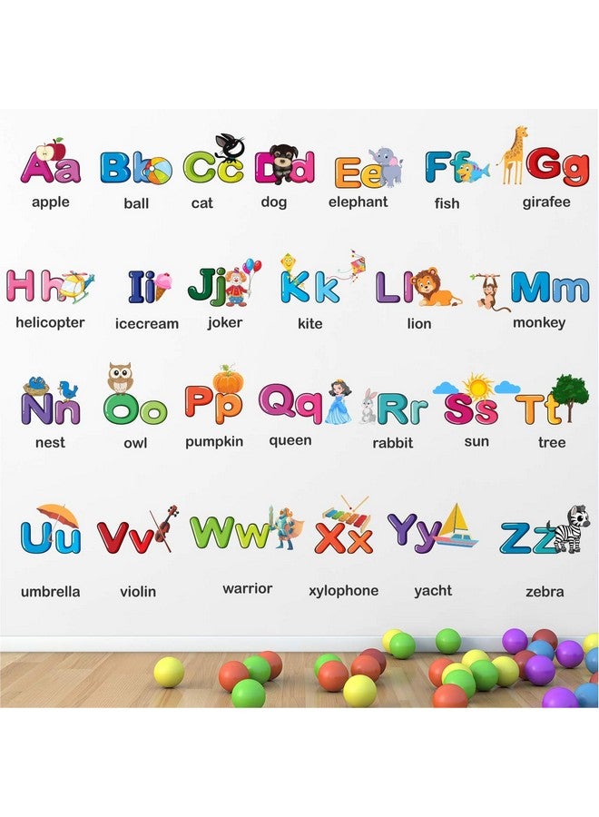 StickMe 'Alphabets for Kids Learning Education Nursery Pre School Kinder Garden Baby Wall Sticker' -SM656 (Multi Colour, Vinyl - 120cm X 80 cm) - Image 2