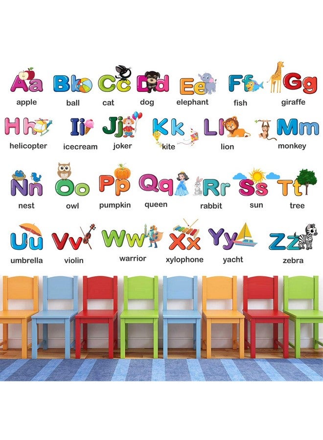 StickMe 'Alphabets for Kids Learning Education Nursery Pre School Kinder Garden Baby Wall Sticker' -SM656 (Multi Colour, Vinyl - 120cm X 80 cm) - Image 1
