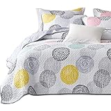 Uozzi Bedding 3 Piece Reversible Quilt Set King Size 104x90 Soft Microfiber Lightweight Coverlet Bedspread Summer - Image 1