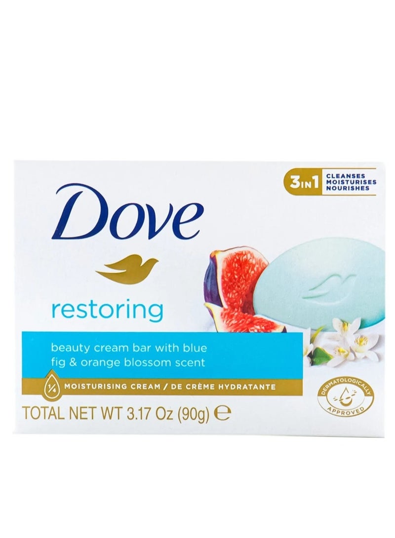 دوف قالب كريم الجمال ريستورينج برائحة التين الأزرق وزهر البرتقال 90 جم