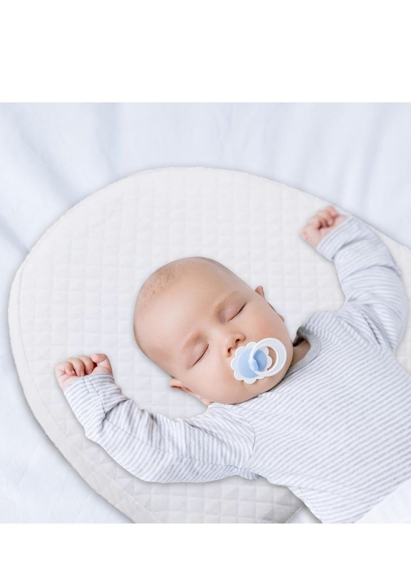 Generic - Baby Crib Memory Foam Sleeping Wedge Nursery Pillow Infant Sleep Positioner Baby Crib Inclines Mattress with Removal Waterproof Cotton Cover Reduce Colic Acid Reflux White - Image 1