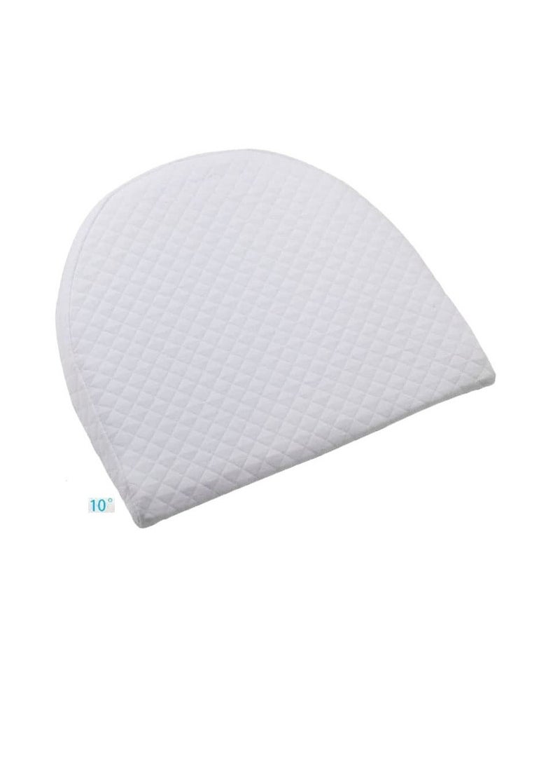 Generic - Baby Crib Memory Foam Sleeping Wedge Nursery Pillow Infant Sleep Positioner Baby Crib Inclines Mattress with Removal Waterproof Cotton Cover Reduce Colic Acid Reflux White - Image 1