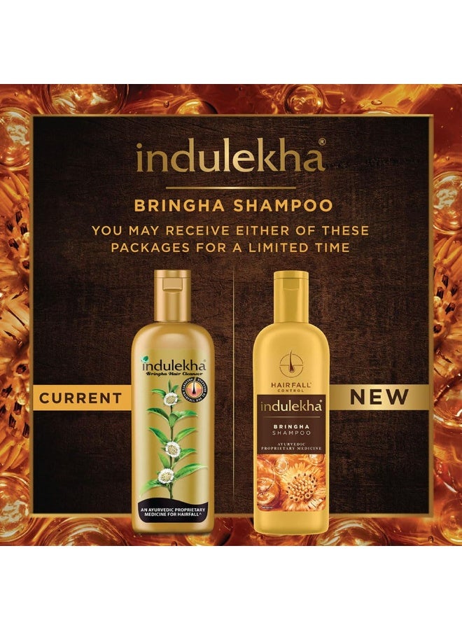 إندوليكا شامبو إندوليكا برينغا، دواء أيورفيدي خاص لعلاج تساقط الشعر، خالٍ من البارابين والأصباغ الاصطناعية والعطور الاصطناعية، 340 مل (عبوة من قطعتين) - Image 2