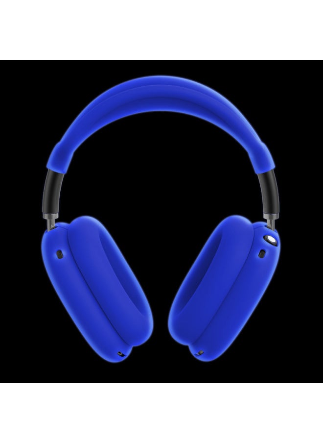 Product Suitable For Apple AirPods Max Headset Protective Case Silicone Head-mounted Protective Case Three-piece Set-Color:Fluorescent Blue Earphone Set Opp Head Beam Earplug Set-Applicable Model:For Apple AIRPODS MAX Headband Case