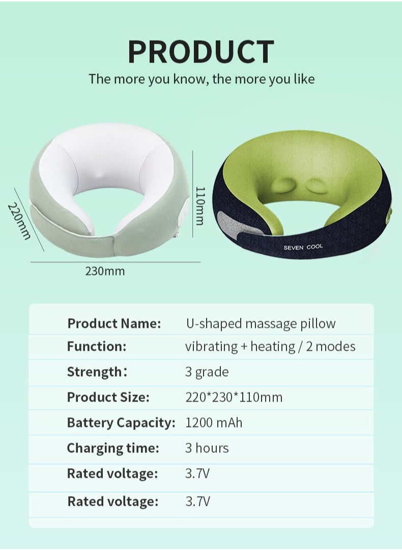 Neck U-Shaped Massage Pillow Massager kneading Cervical Spine Portable Neck Protector - pzsku/Z907FA9710FB037D7CE54Z/45/_/1703583261/0a66e9ef-1fd4-4014-a3d7-80f5d2017288