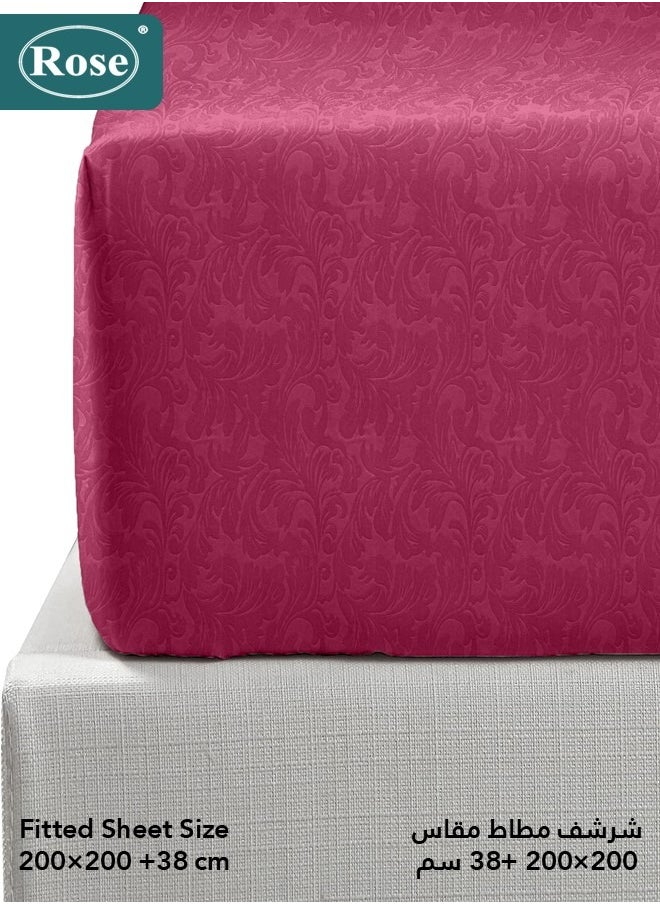 Rose ROSE Luxurious Flory Comforter, Premium Cotton Alternative Microfiber, Set of 6 pieces, Super Soft Cozy Breathable Cooling Lightweight, King size 260x240 cm, Burgundy  - Image 5