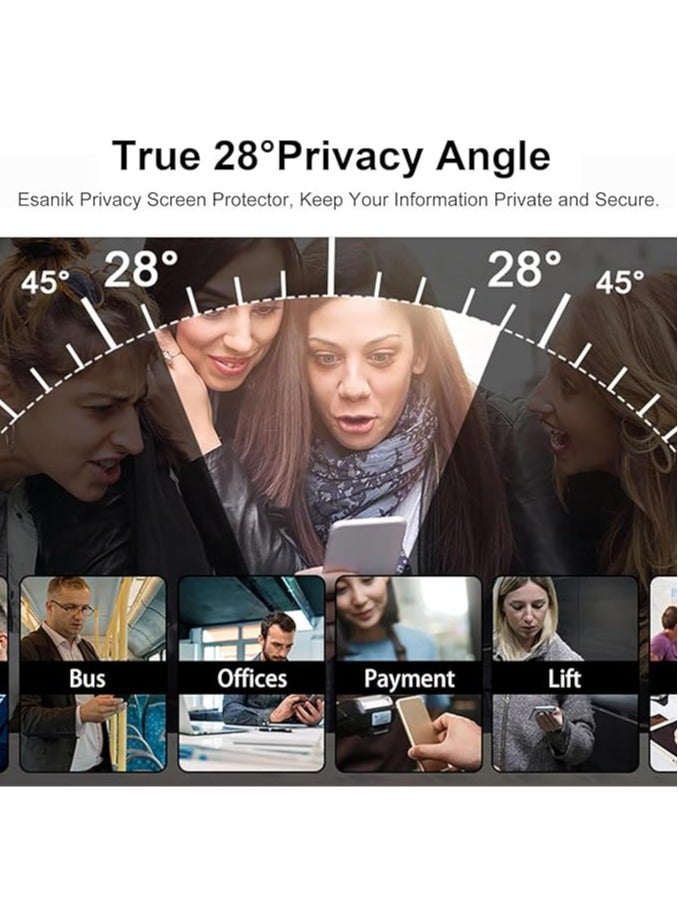 عام 【عبوة من 2】 واقي شاشة للحماية من التجسس متوافق مع Motorola Moto G85 5G مع 【عبوة من 2】 واقي لعدسة الكاميرا الخلفية، زجاج مقوى، مقاوم للخدوش، خالٍ من الفقاعات الهوائية - Image 3