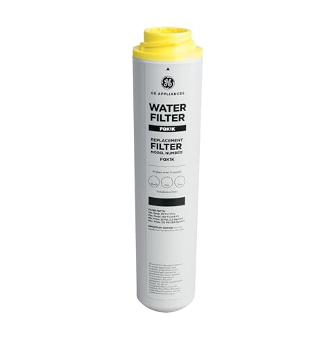 GE Under Sink Water Filter Replacement Reduces Sediment Rust Other Impurities from Water Easy Install Fits GXRLQK Filtration System Replace Every 6 Months FQK1K - Image 1