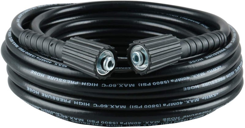 Shoppingekart High Pressure Washer Accessories Hose Cord Pipe Car Wash Hose Water Cleaning Extension 2500 PSI Black Molded Compatible STARQ REQTECH Hose Pipe Size5 Meter Color Black  - Image 1
