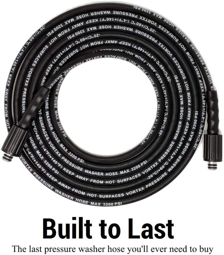 Shoppingekart High Pressure Washer Accessories Hose Cord Pipe Car Wash Hose Water Cleaning Extension 2500 PSI Black Molded Compatible STARQ REQTECH Hose Pipe Size5 Meter Color Black  - Image 5