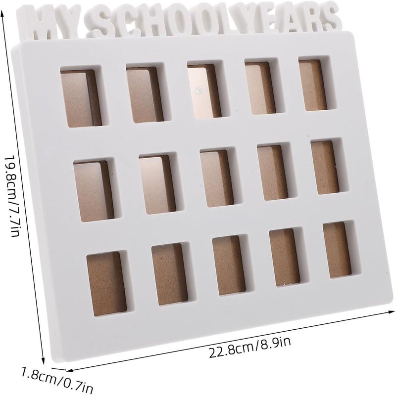 School Years Picture Frame - Students Growth Photo Frame for Kindergarten Graduation Season Keepsake - School Memories Display for Yearly Class Pictures - Image 4