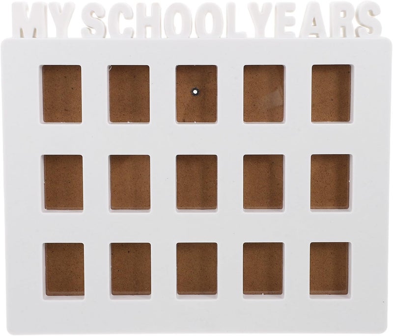 School Years Picture Frame - Students Growth Photo Frame for Kindergarten Graduation Season Keepsake - School Memories Display for Yearly Class Pictures - Image 1