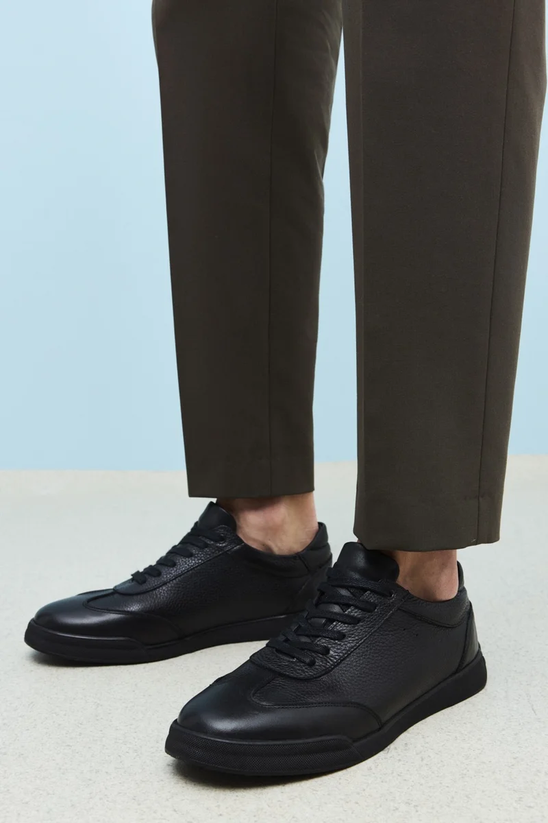 Ziya Men's Leather Shoes 1511025Z2023 Black