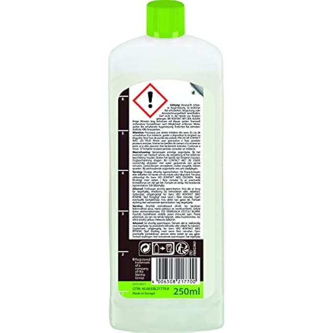 Melitta Anti Calc Bio Liquid Descaler  For All Brands  250 Ml - Image 3