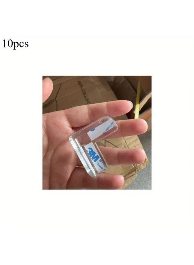 10pcs Clear Silicone Corner Protectors Anti Impact Safety Covers For Table Edges - Image 1